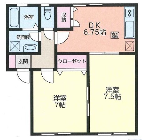 サンライズ茅ヶ崎の物件間取画像